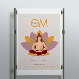 Постер для йога-студии