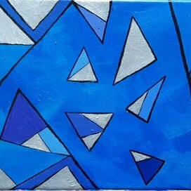 Абстракция с серебром