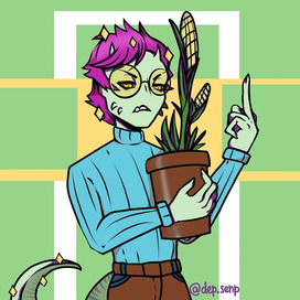 Ящер и кукуруза