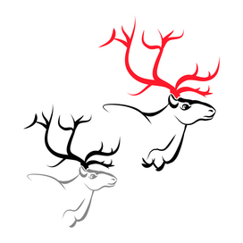Логотип олень