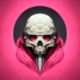 samurai skull