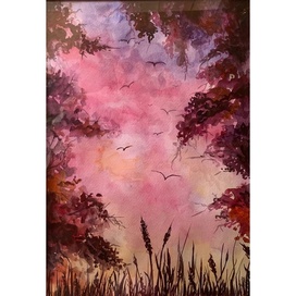 Диптих летний пейзаж