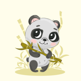 Милая маленькая панда