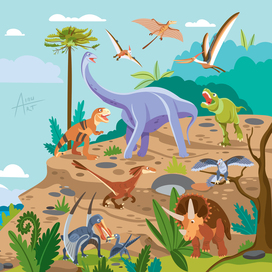 Динозавры мезозоя