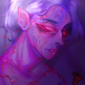 под рубиновой вуалью