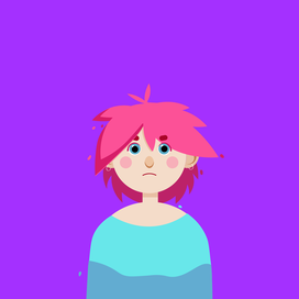 Грустная девушка-подросток