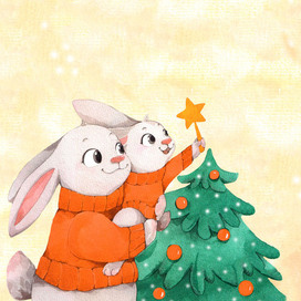 cute rabbits for NAUMEN company