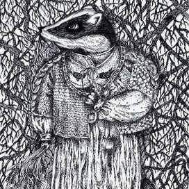 Моя иллюстрация к "В лесах" Павла Мельникова