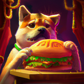 dog and burger