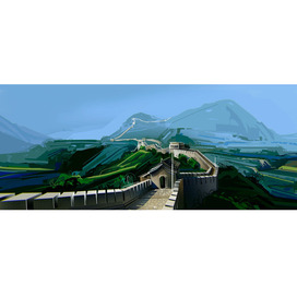 Иллюстрация для фильма.  Великая китайская стена.