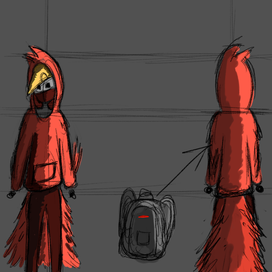 Дизайн персонажа Омская птица 