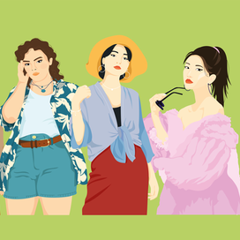 Summer vibe I Set of illustrations