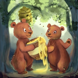 Иллюстрация «Волшебный мёд»