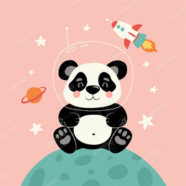 Панда. Векторная иллюстрация