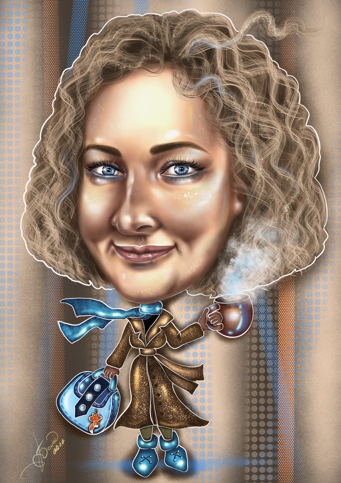 Иллюстрация Шарж в стиле графика, карикатура, персонажи