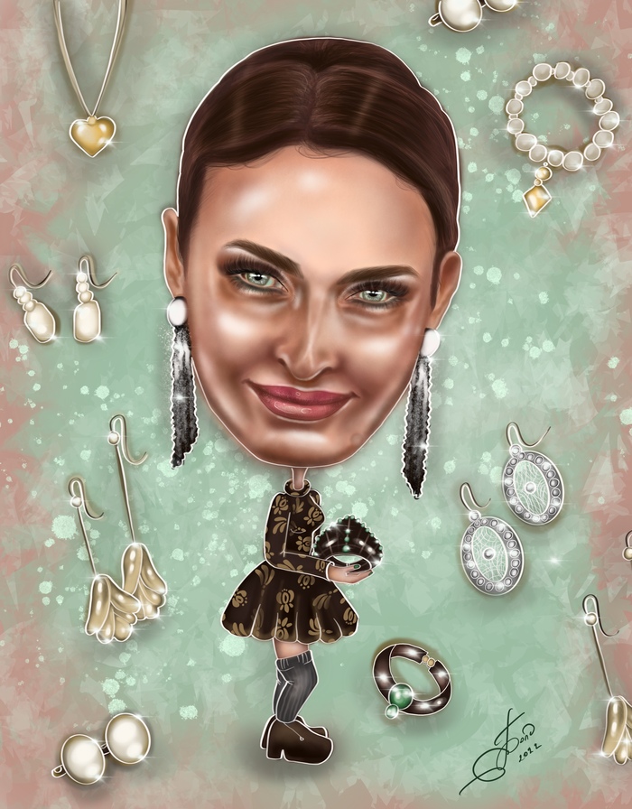 Иллюстрация Шарж в стиле графика, карикатура, персонажи