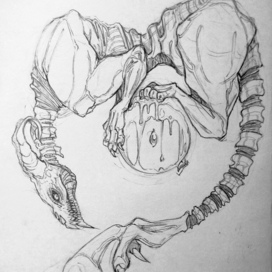 Рогатый монстр с шаром