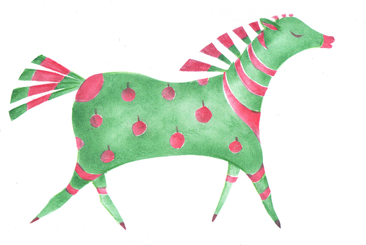 Иллюстрация Лошадка в стиле детский | Illustrators.ru