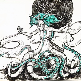 Octopus woman 