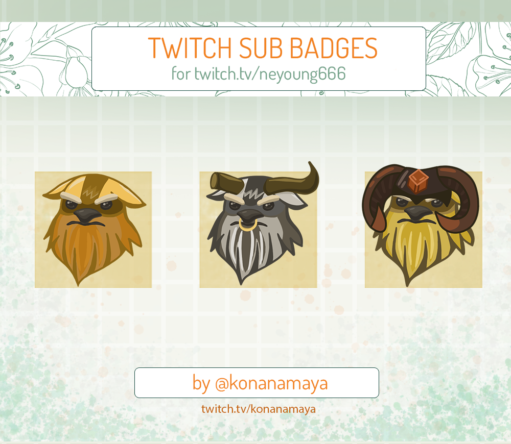 Twitch саб значки Шейкер