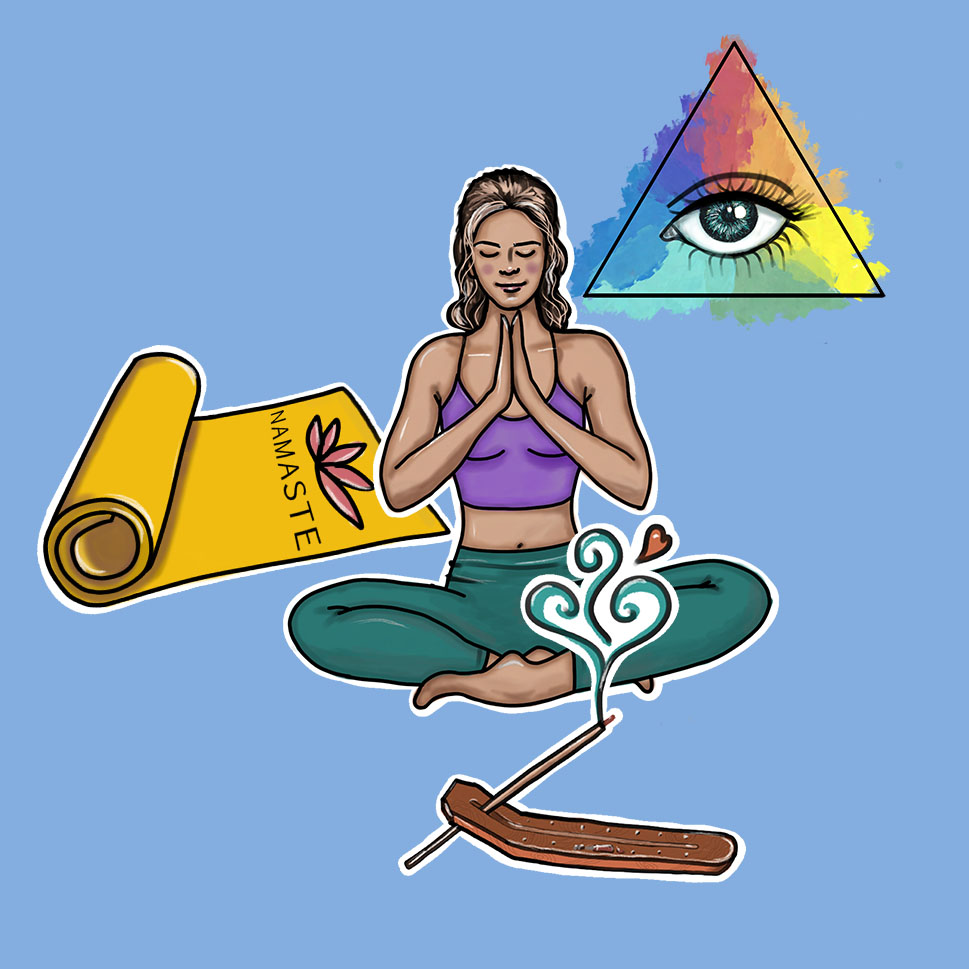 Стикеры для канала о йоге