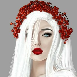 Девушка в рябиновом венке