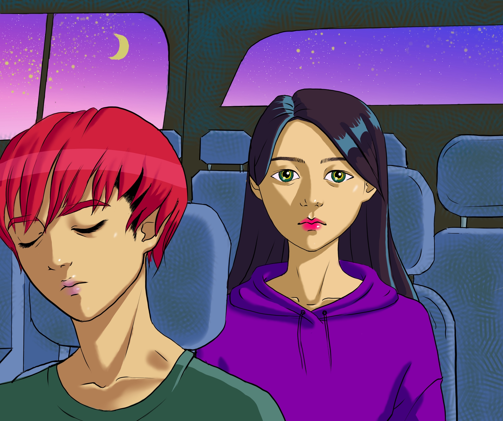 Иллюстрация Автобус в стиле 2d | Illustrators.ru