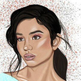 Девушка в голубом