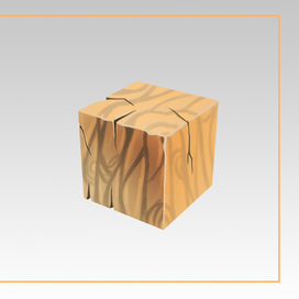 Деревянный куб