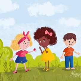 Книжная иллюстрация дети