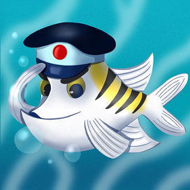 Дизайн персонажа Рыба-сержант 