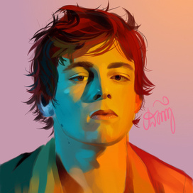 играю с цветами.