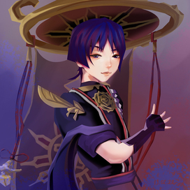 Скарамучча из Геншин Импакт