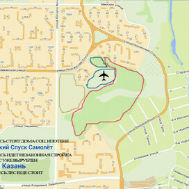 Казани Ноксинский Спуск Самолёт Карты