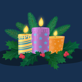 Новогодние свечи