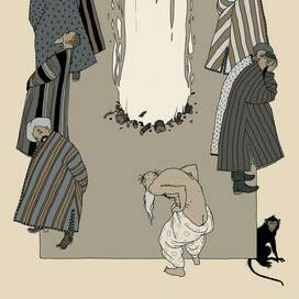 Иллюстрация к екниге Л.Соловьева "Повесть о Ходже Насреддине"