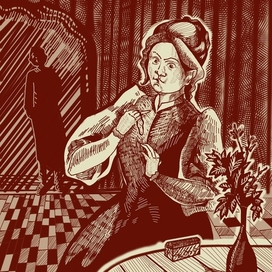 Иллюстрация к произведению Александра Куприна"Гранатовый браслет" 