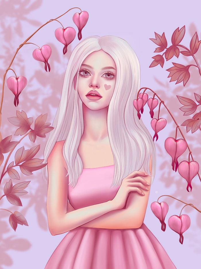 Иллюстрация Dicentra в стиле 2d Illustrators.ru