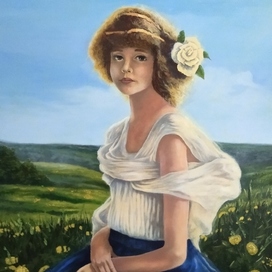 Девочка с одуванчиками