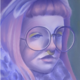 Розовая девушка