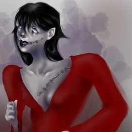 Дама в красном