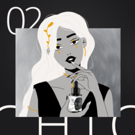 Бренд-персонаж для уходовой косметики с сывороткой