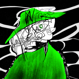 Дама в шляпке