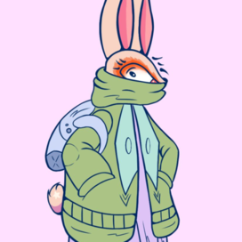Заяц с рюкзачком