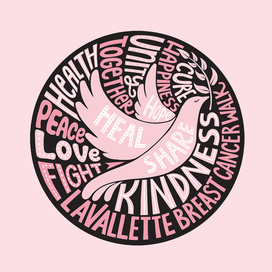 Lavalette Breast Cancer Walk Логотип Эмблема