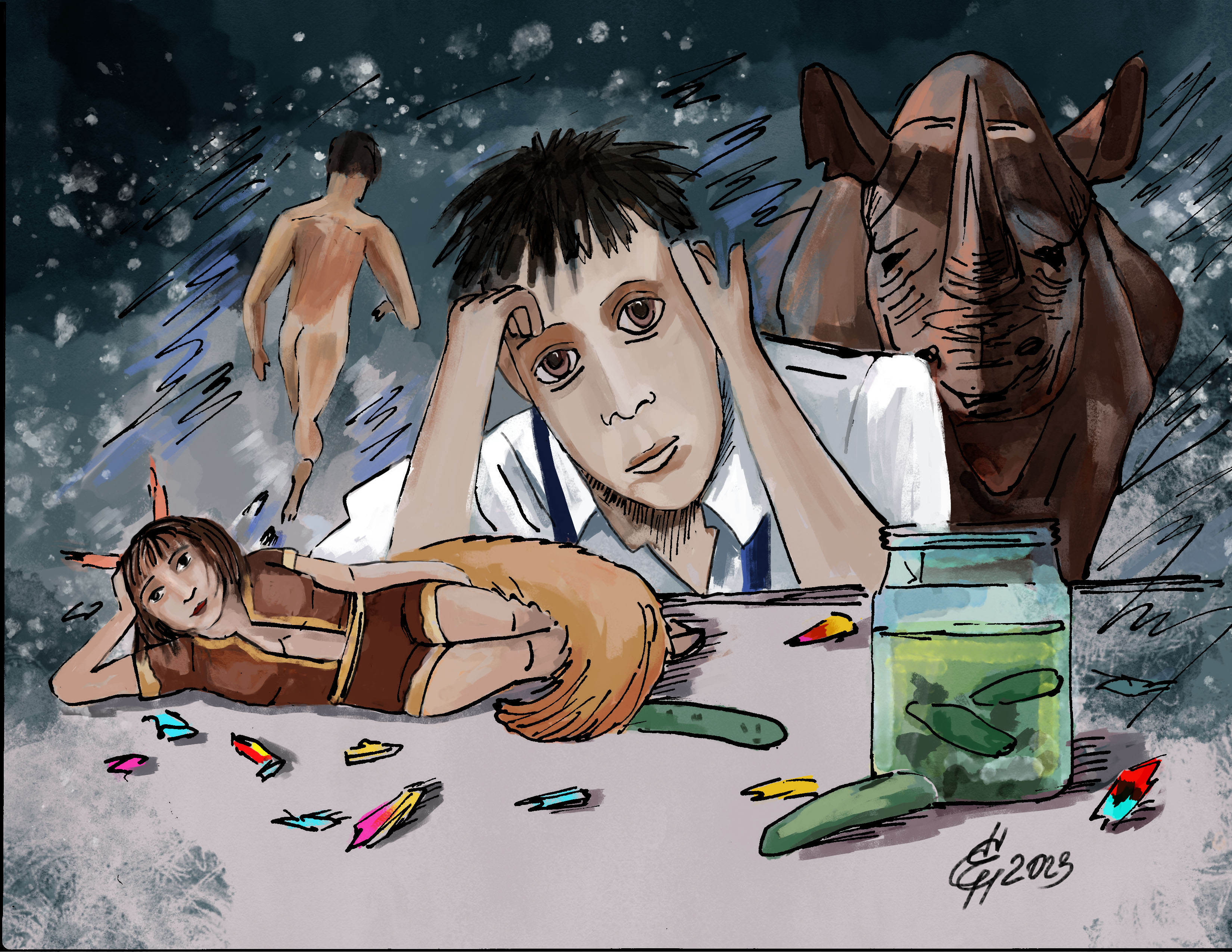 Иллюстрация к стихотворению Светланы Прокониной (Светоч_ка) "Корпоратив...инструкция к НЕприменению"