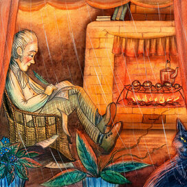 Иллюстрация к сказке Г.Х. Андерсена "Скверный мальчишка"