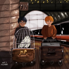 Фан Арт Гарри и Рон