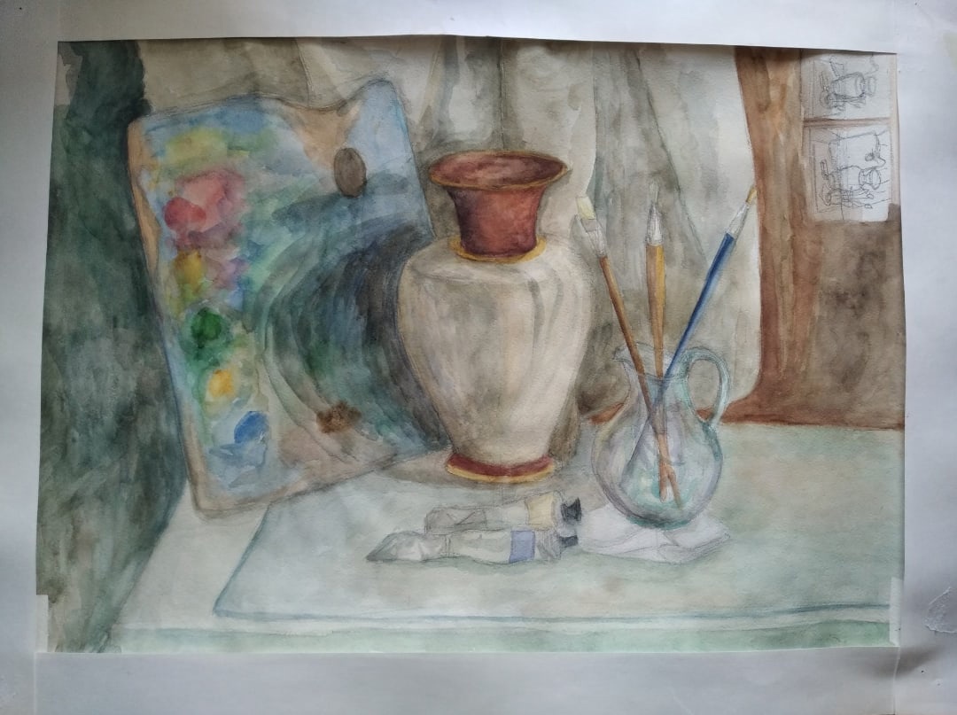 Иллюстрация Умиротворение художника | Illustrators.ru