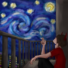 Звëздная ночь под сигаретами